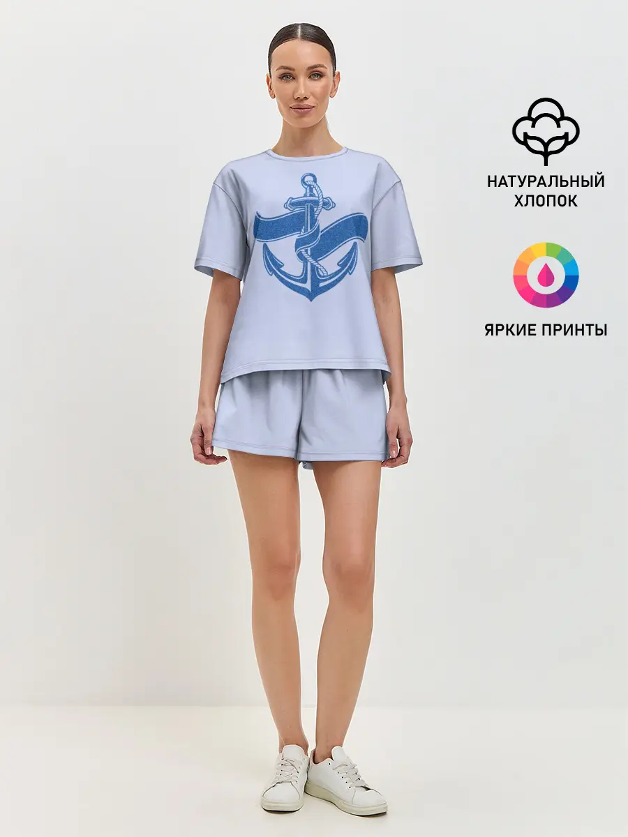 Женская пижама с шортами / Якорь