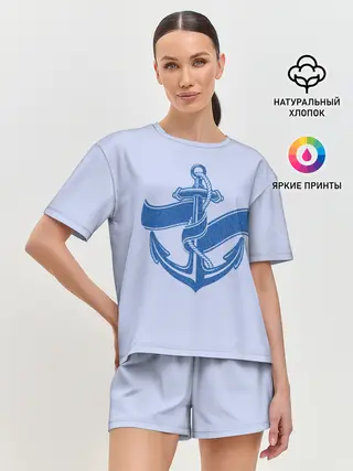 Женская пижама с шортами / Якорь