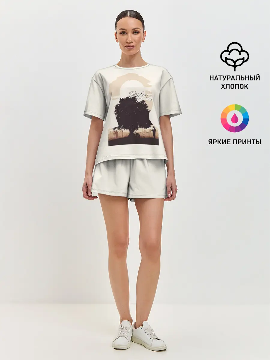 Женская пижама с шортами / Настоящий детектив