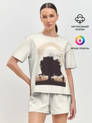 Женская пижама с шортами / Настоящий детектив