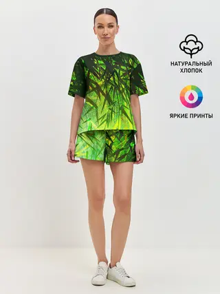 Женская пижама с шортами / ТРАВА / TRAVA