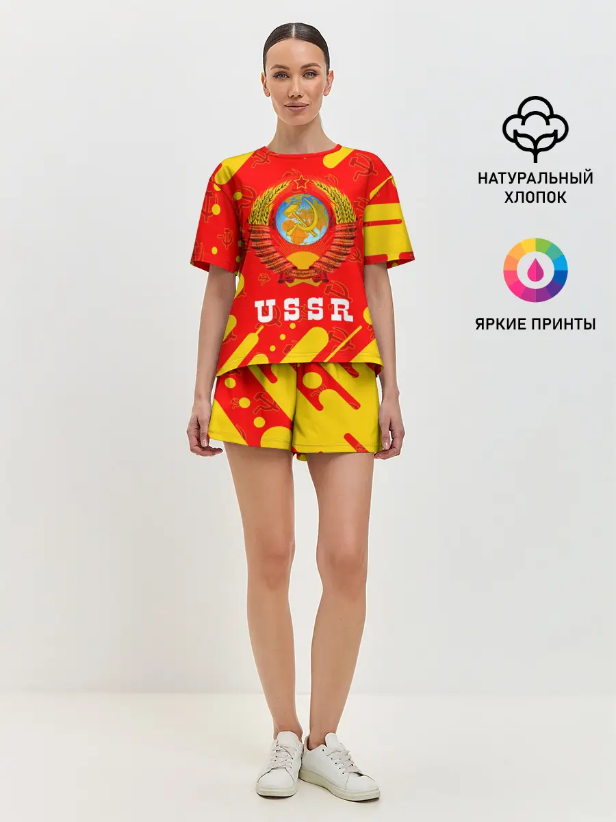 Женская пижама с шортами / USSR / СССР