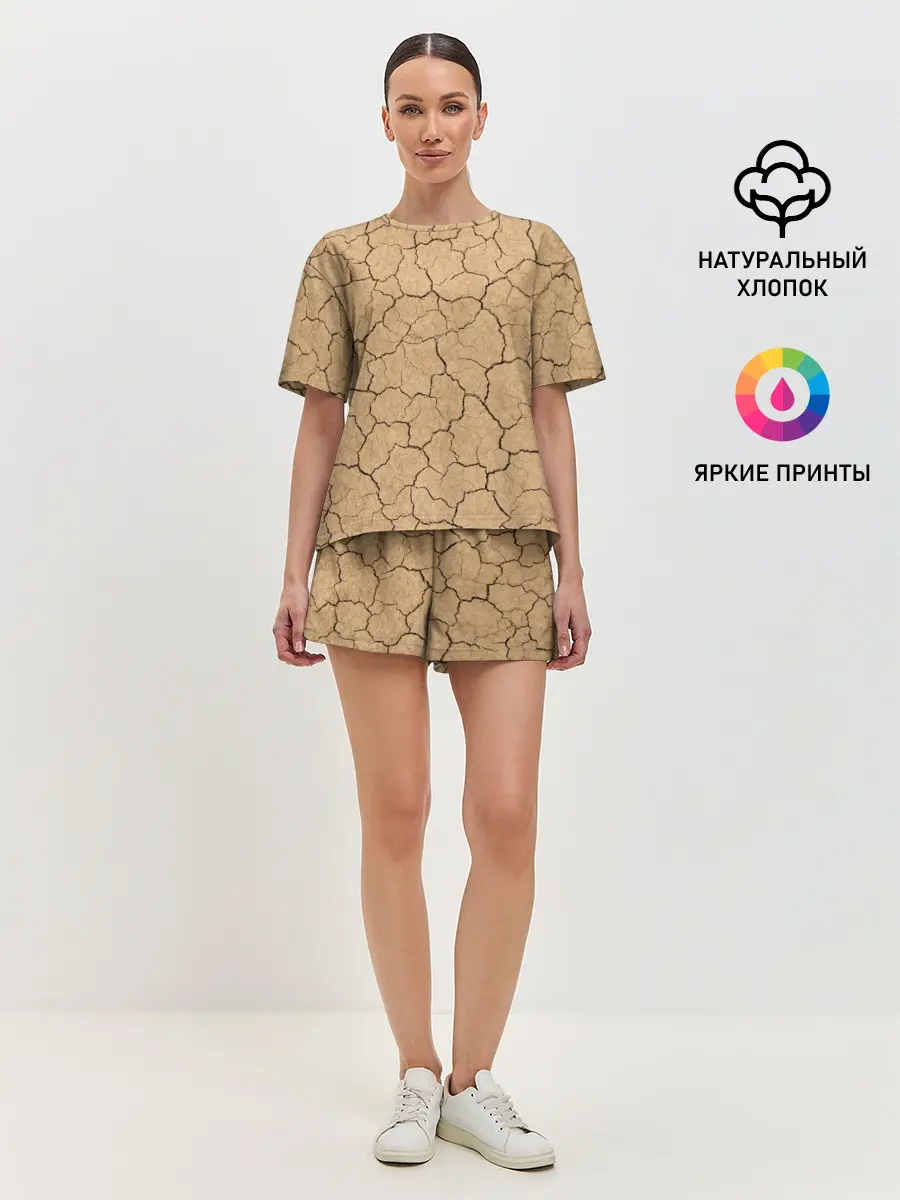 Женская пижама с шортами / Пустыня