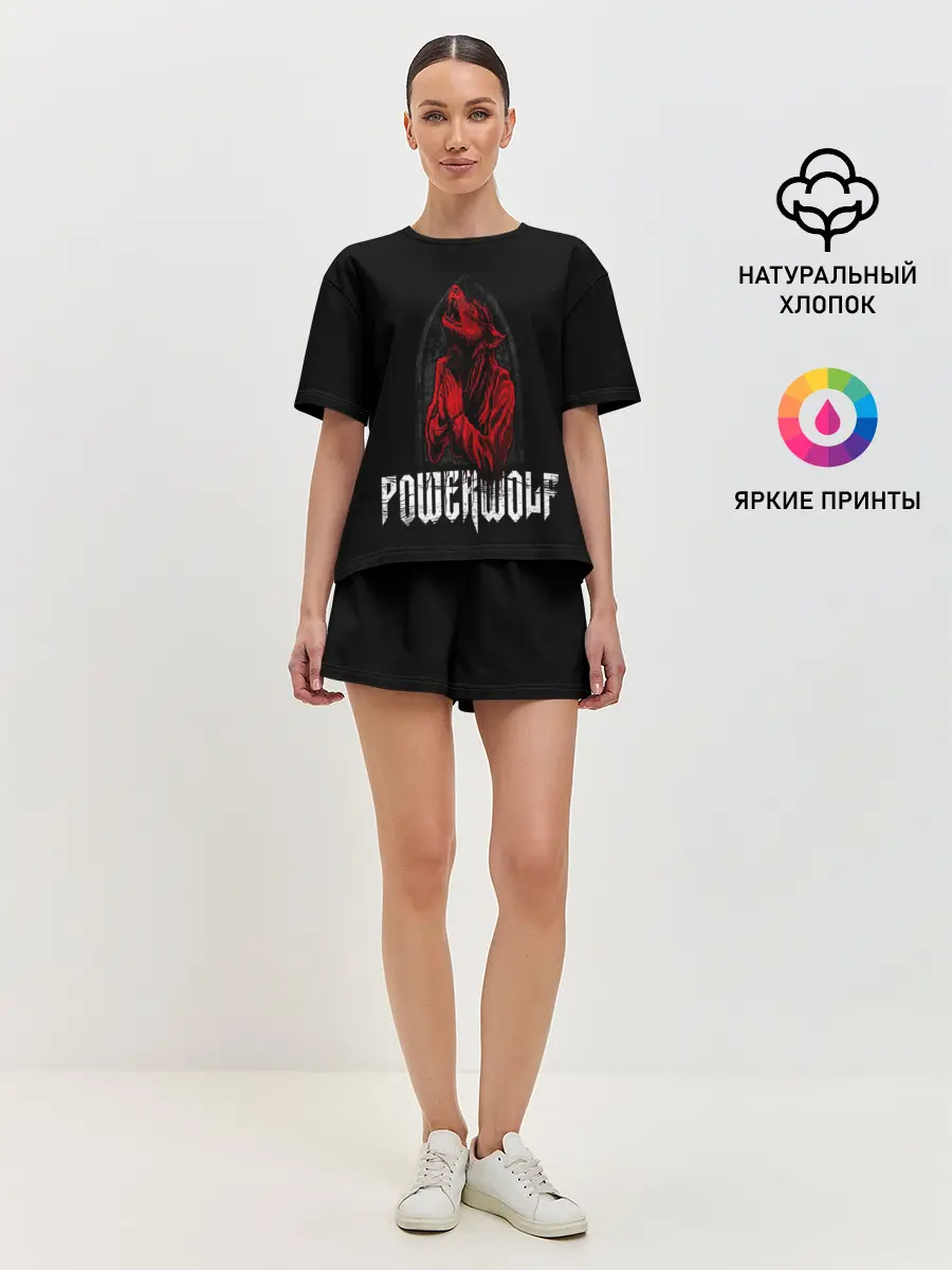 Женская пижама с шортами / POWERWOLF