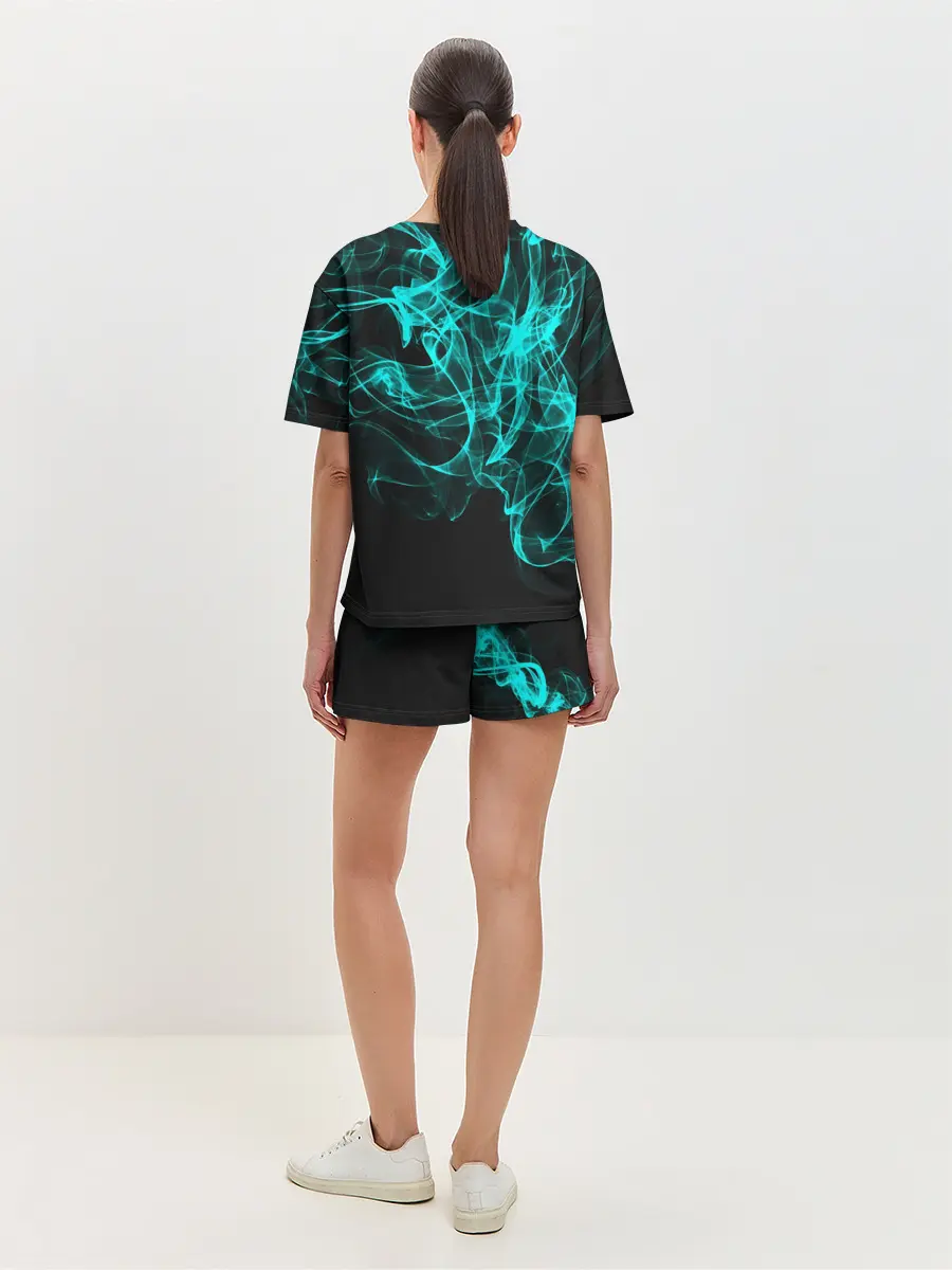 Женская пижама с шортами / НЕОНОВЫЙ ДЫМ