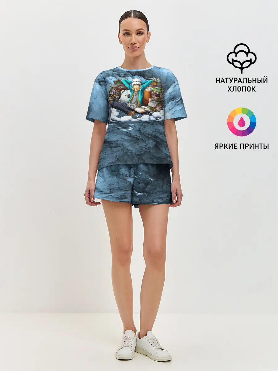 Женская пижама с шортами / One Piece | Trafalgar Law