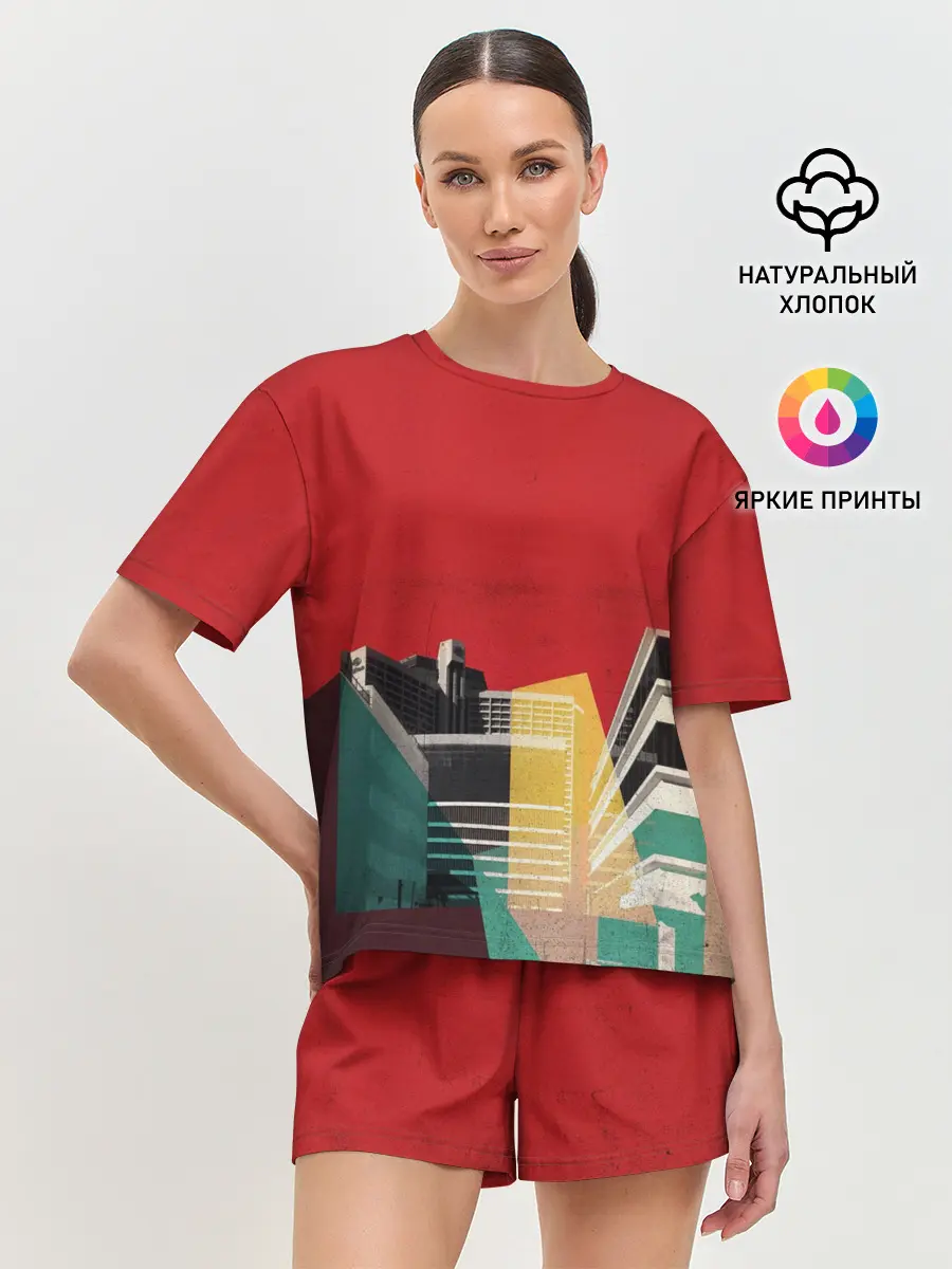 Женская пижама с шортами / архитектура