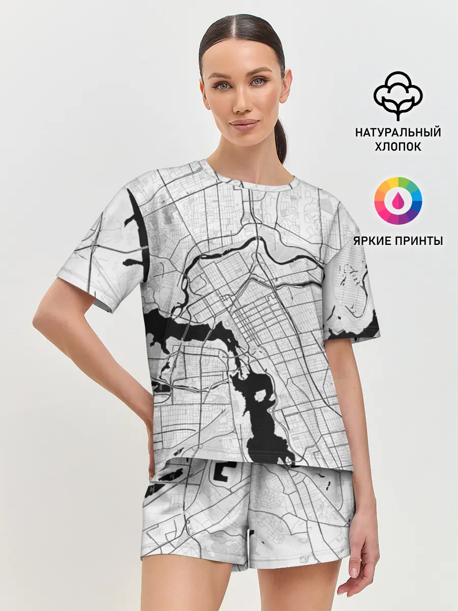 Женская пижама с шортами / генплан