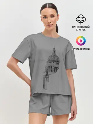 Женская пижама с шортами / собор