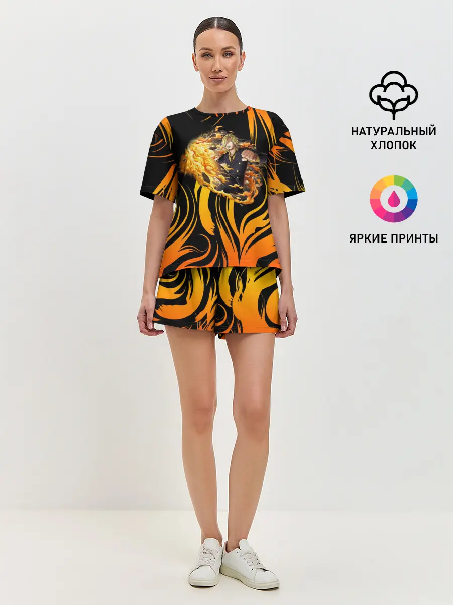 Женская пижама с шортами / One Piece | Sanji