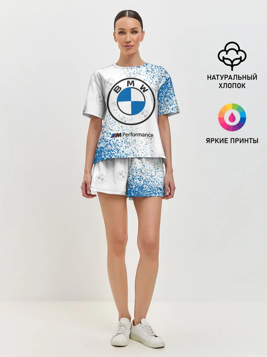 Женская пижама с шортами / BMW / БМВ