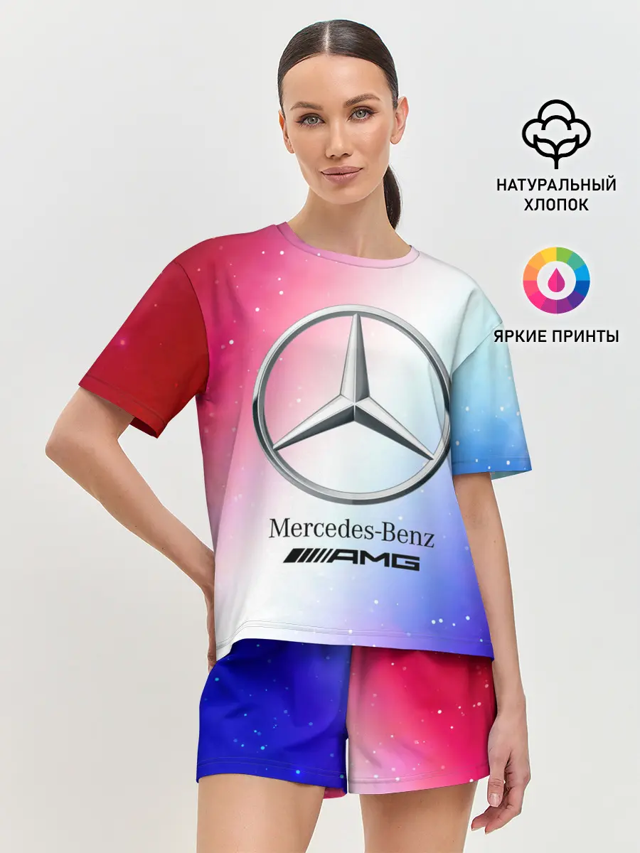 Женская пижама с шортами / MERCEDES / МЕРСЕДЕС