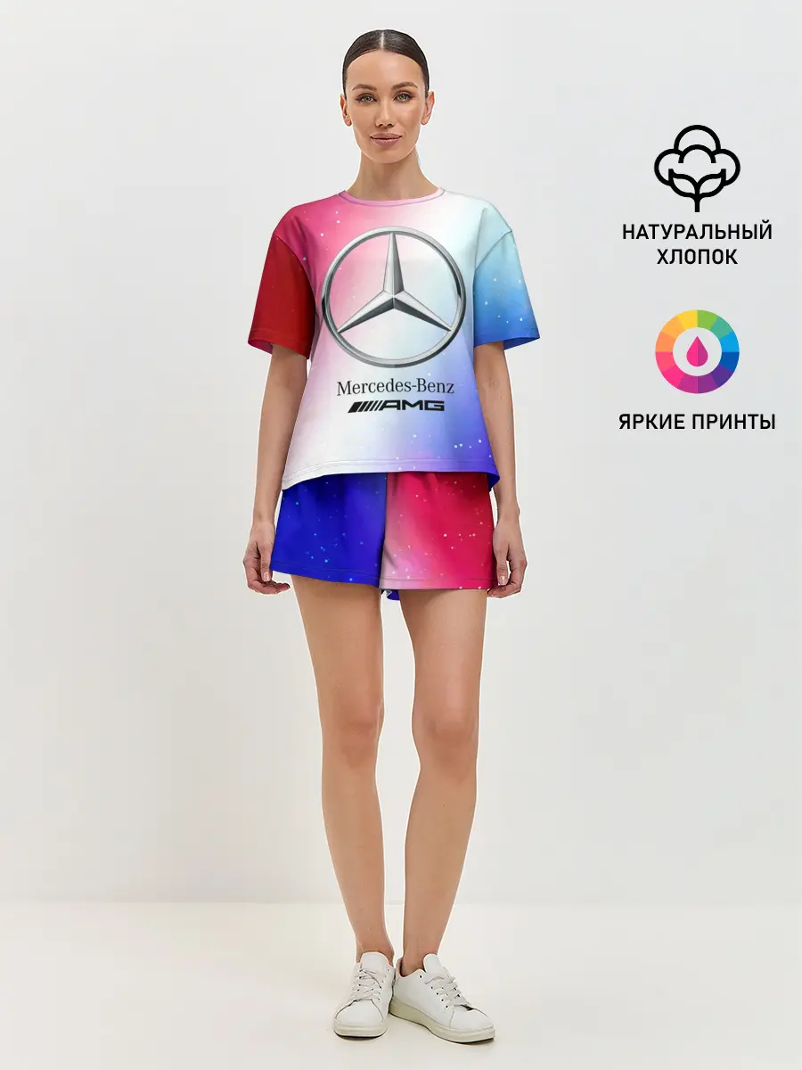 Женская пижама с шортами / MERCEDES / МЕРСЕДЕС