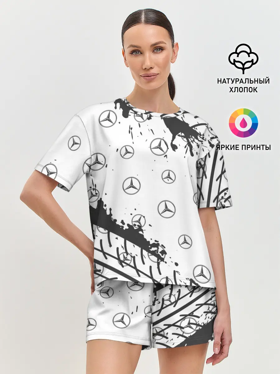 Женская пижама с шортами / MERCEDES / МЕРСЕДЕС