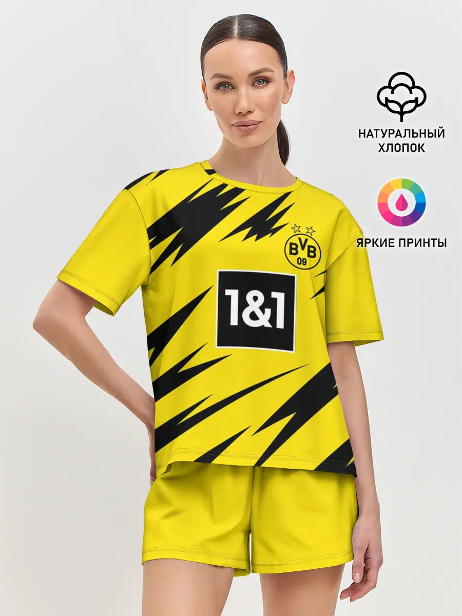 Женская пижама с шортами / HAALAND Borussia Dortmund