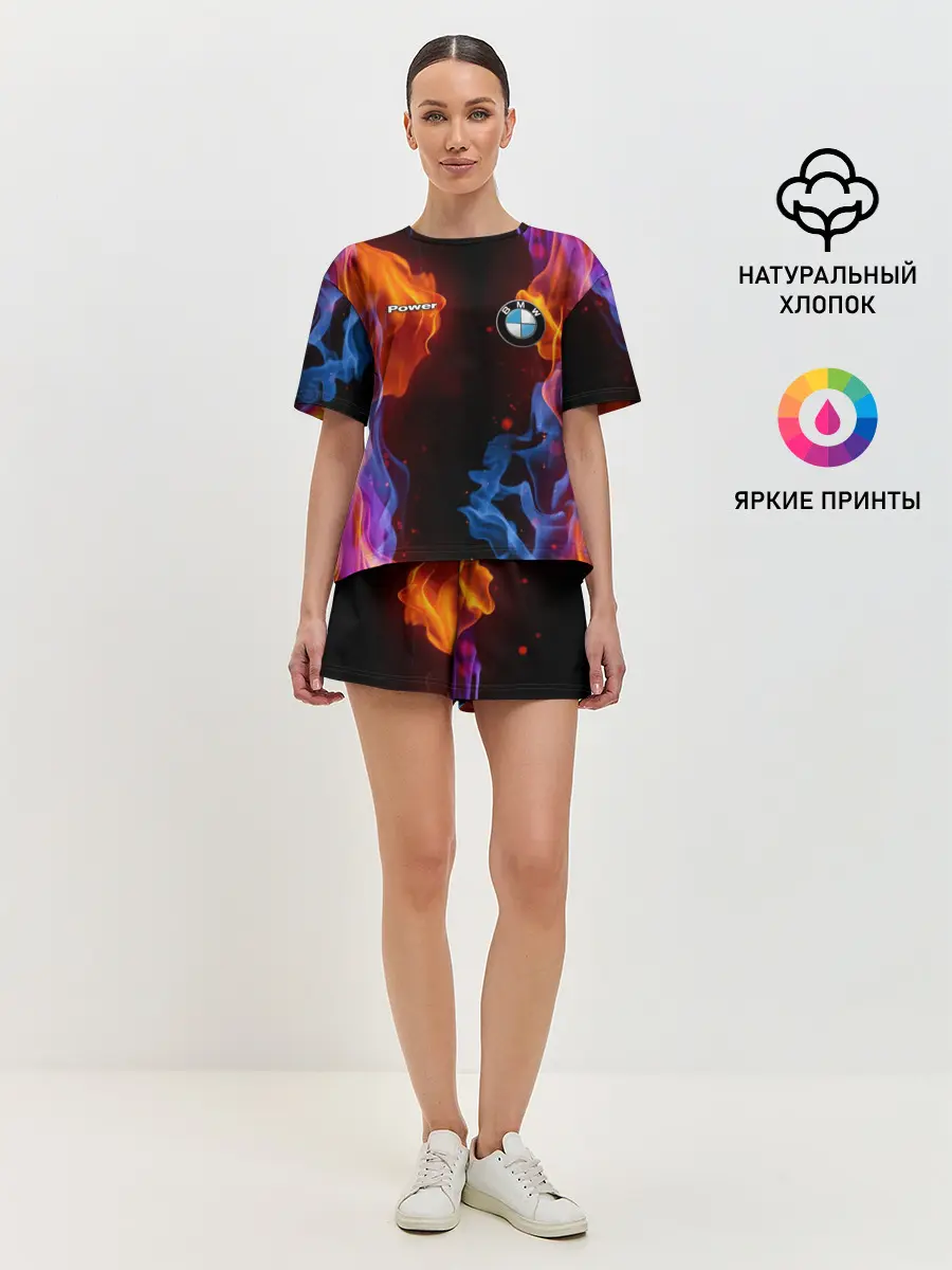 Женская пижама с шортами / BMW
