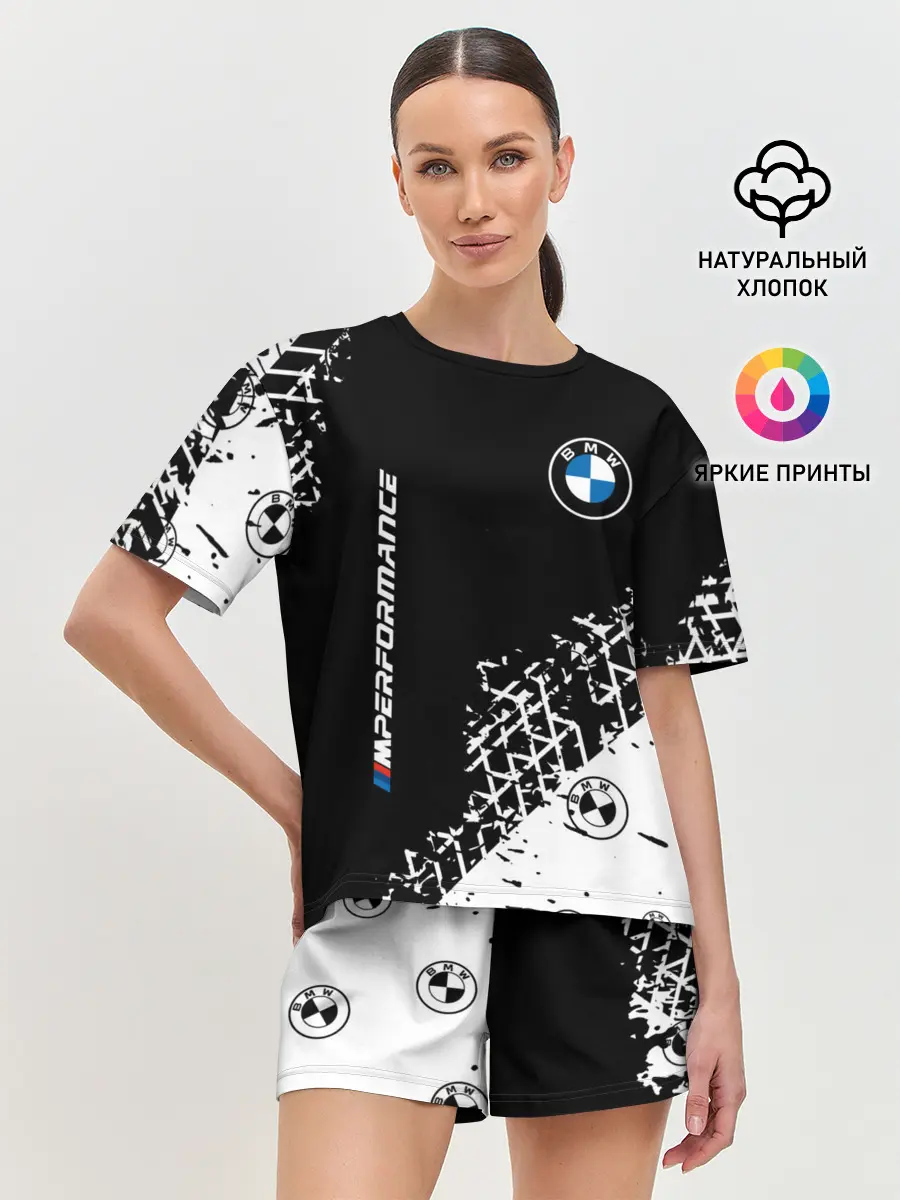 Женская пижама с шортами / BMW / БМВ