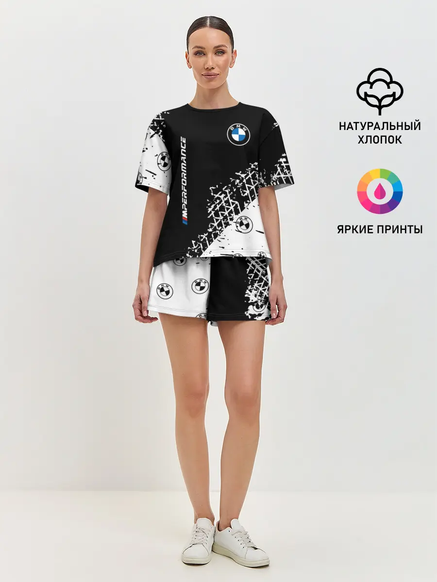 Женская пижама с шортами / BMW / БМВ