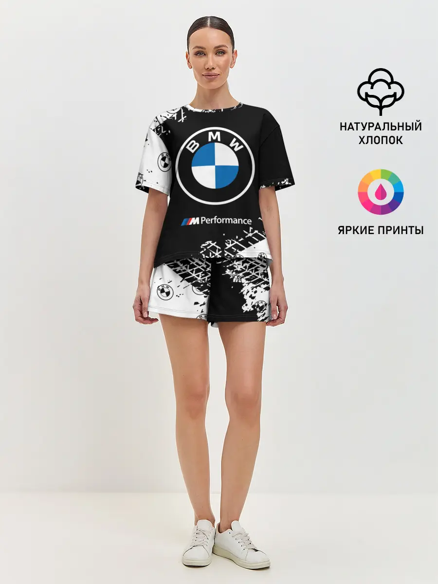 Женская пижама с шортами / BMW / БМВ