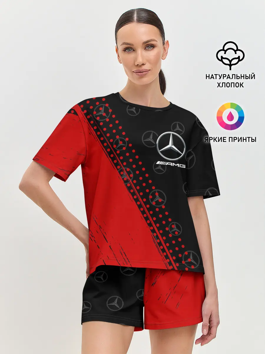 Женская пижама с шортами / MERCEDES / МЕРСЕДЕС