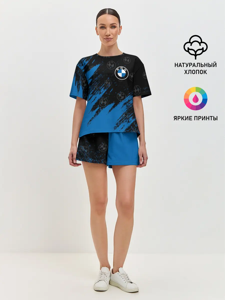 Женская пижама с шортами / BMW / БМВ
