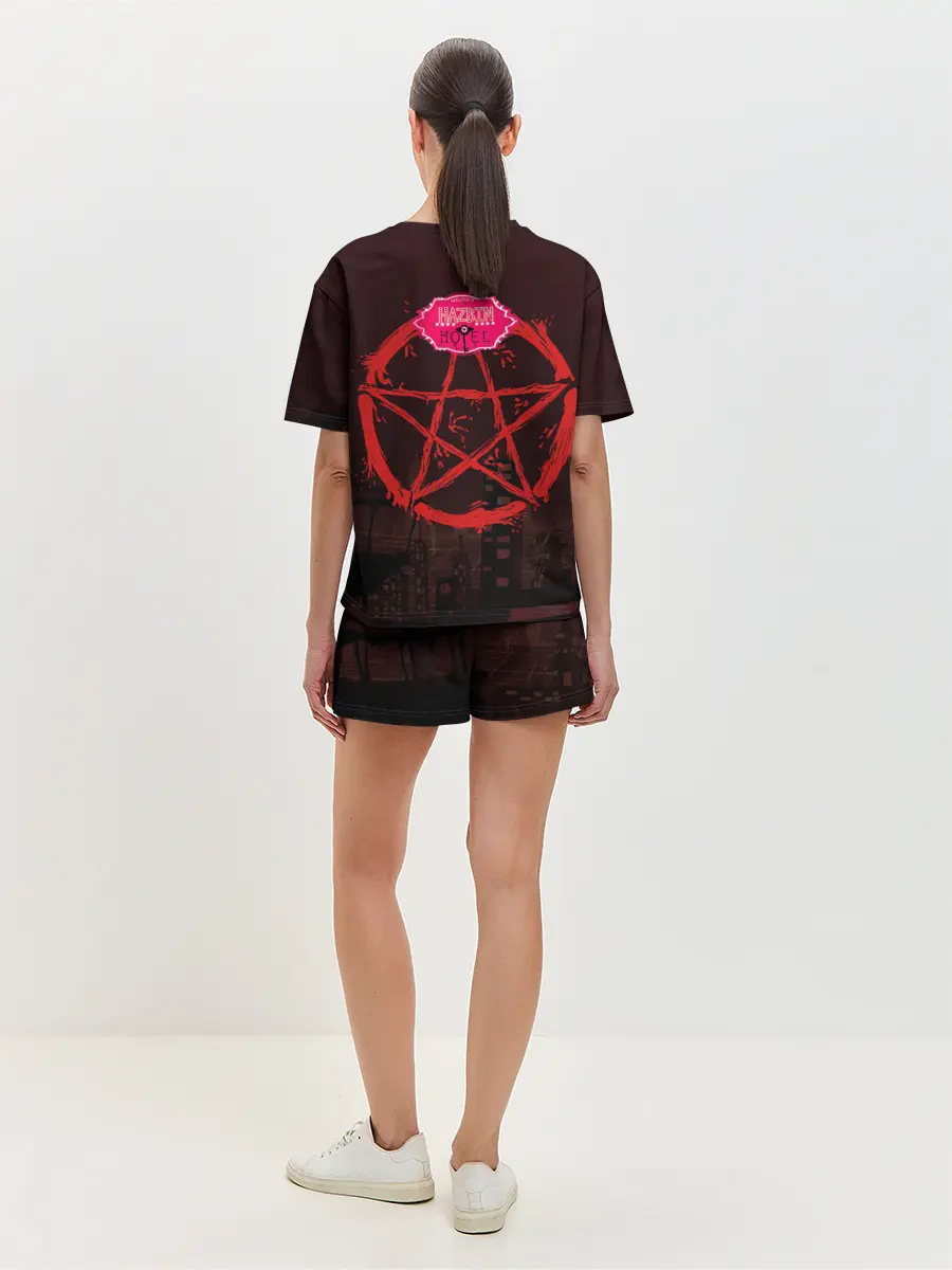 Женская пижама с шортами / Отель Хазбин - Хаск