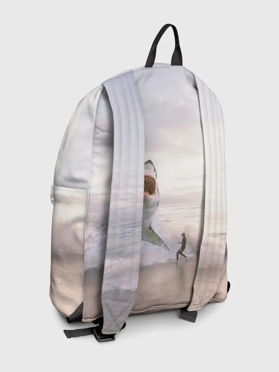 Рюкзак джинсовый / Мегалодон