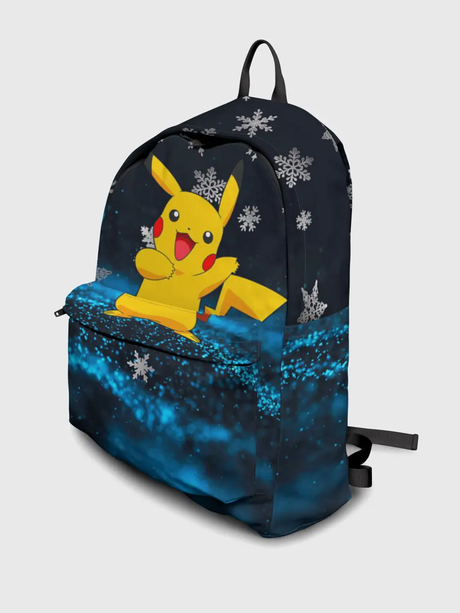 Рюкзак джинсовый / Пикачу Новогодний