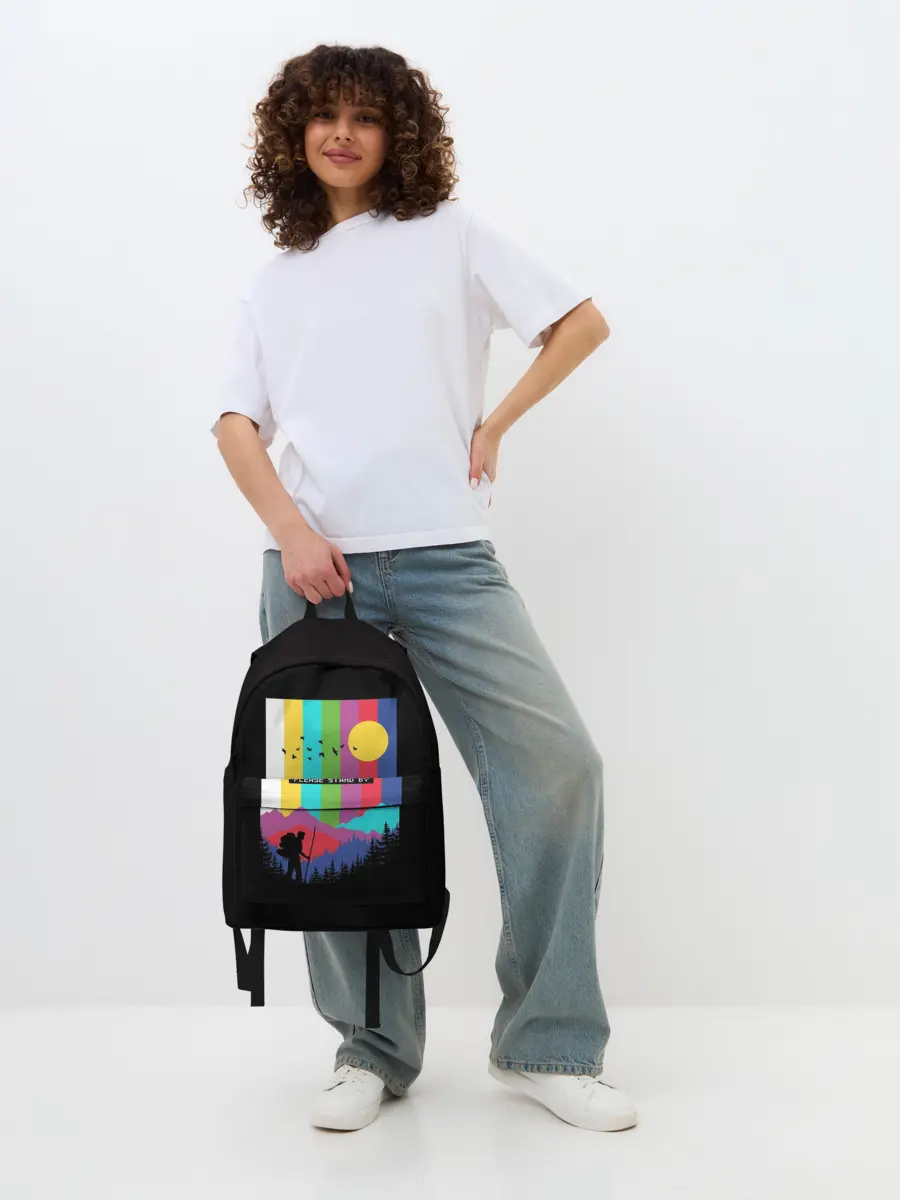 Рюкзак джинсовый / ПОЖАЛУЙСТА, ПОДОЖДИТЕ