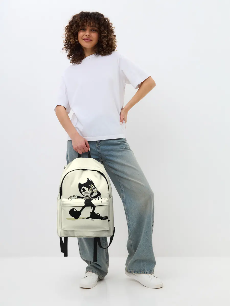 Рюкзак джинсовый / Bendy And The Ink Machine