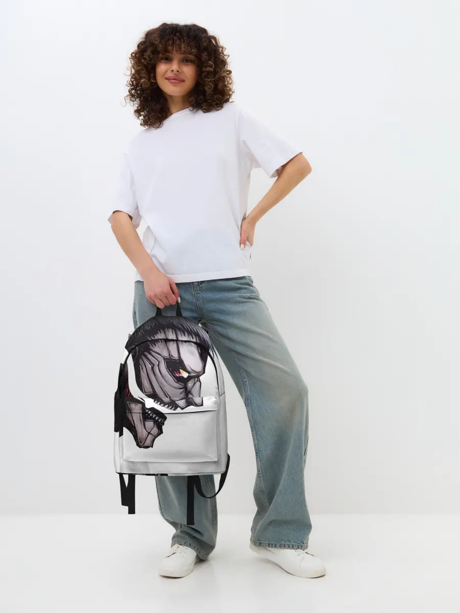 Рюкзак джинсовый / Злобный титан