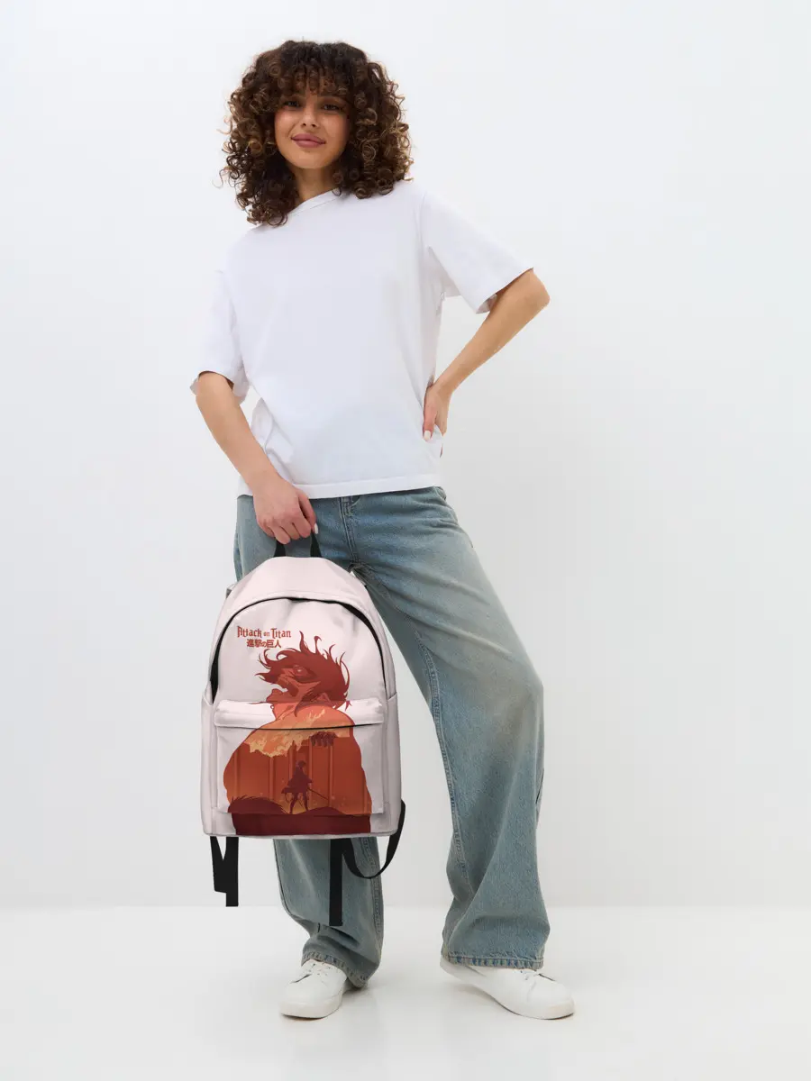 Рюкзак джинсовый / Арт Кричащий титан!