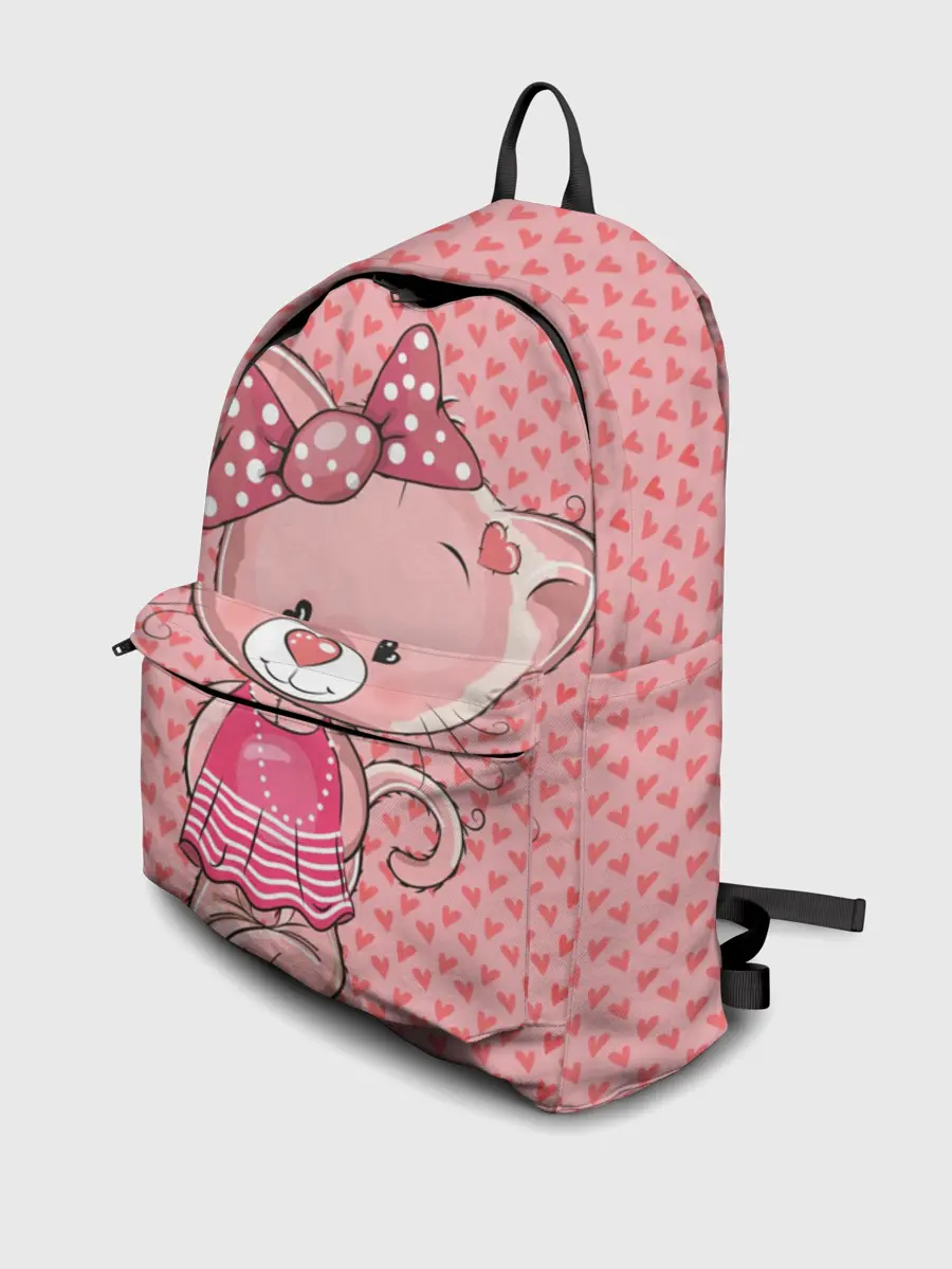 Рюкзак джинсовый / Котенок