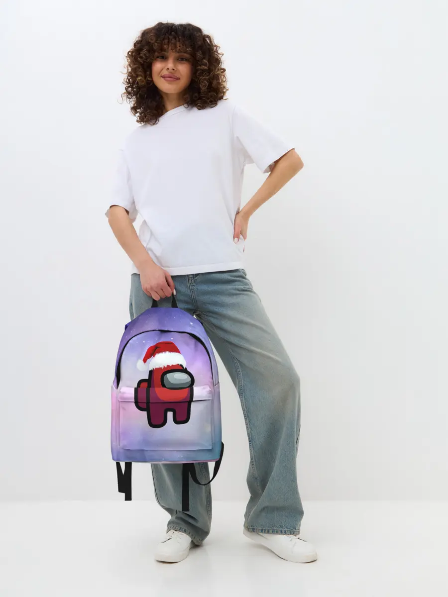 Рюкзак джинсовый / Новогодний Among us