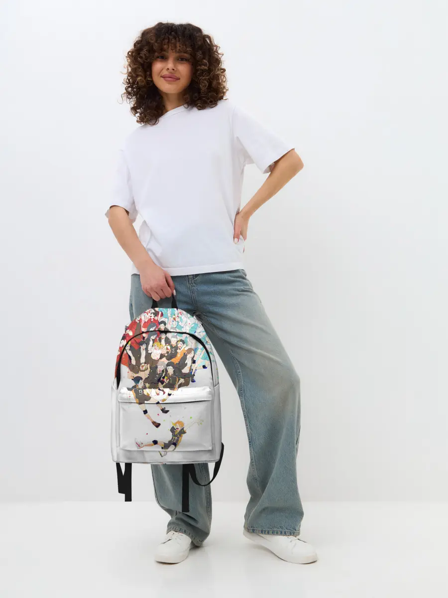 Рюкзак джинсовый / Все герои Haikyuu