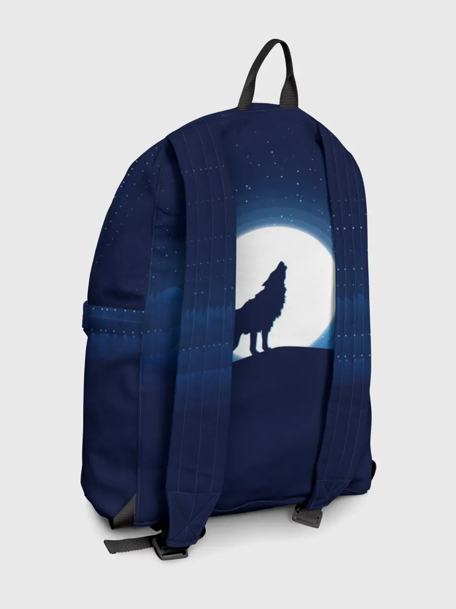 Рюкзак джинсовый / Воющий на луну