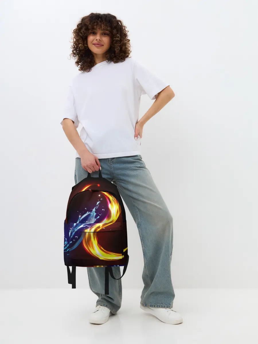 Рюкзак джинсовый / ОГОНЬ И ВОДА