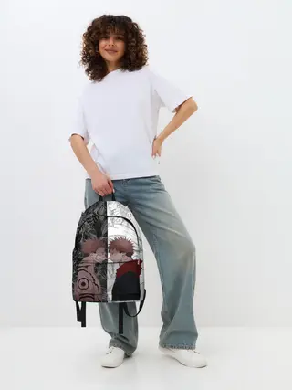 Рюкзак джинсовый / Jujutsu Kaisen Сукуна х Юдзи