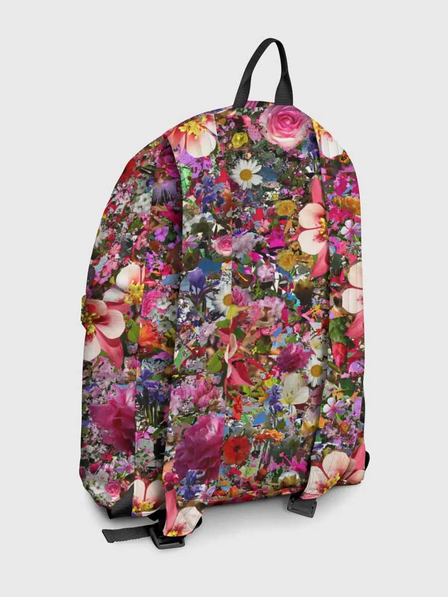 Рюкзак джинсовый / Разные цветы