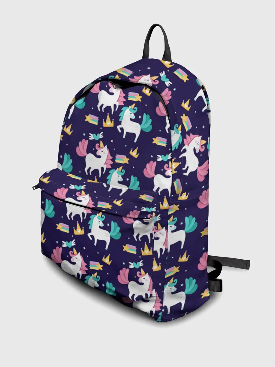 Рюкзак джинсовый / Unicorn pattern
