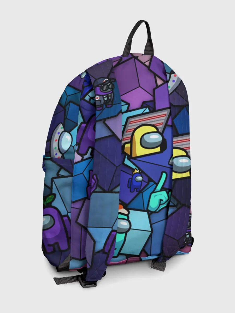 Рюкзак джинсовый / Among Us кубики