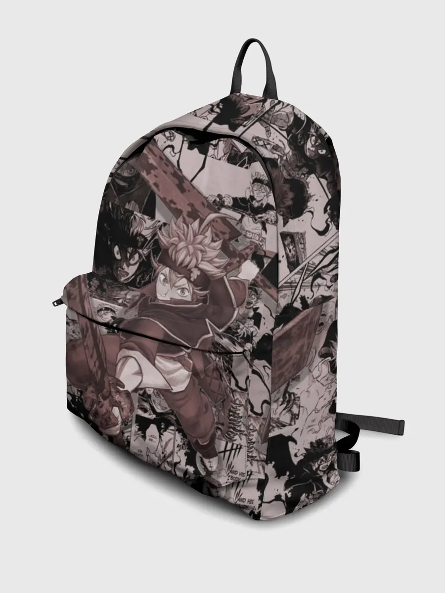 Рюкзак джинсовый / ASTA manga monochrome pages