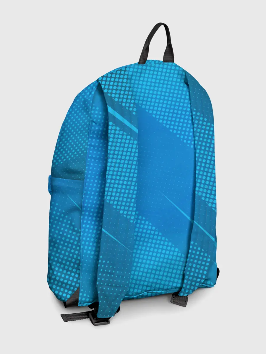 Рюкзак джинсовый / Initial D машина на голубом фоне