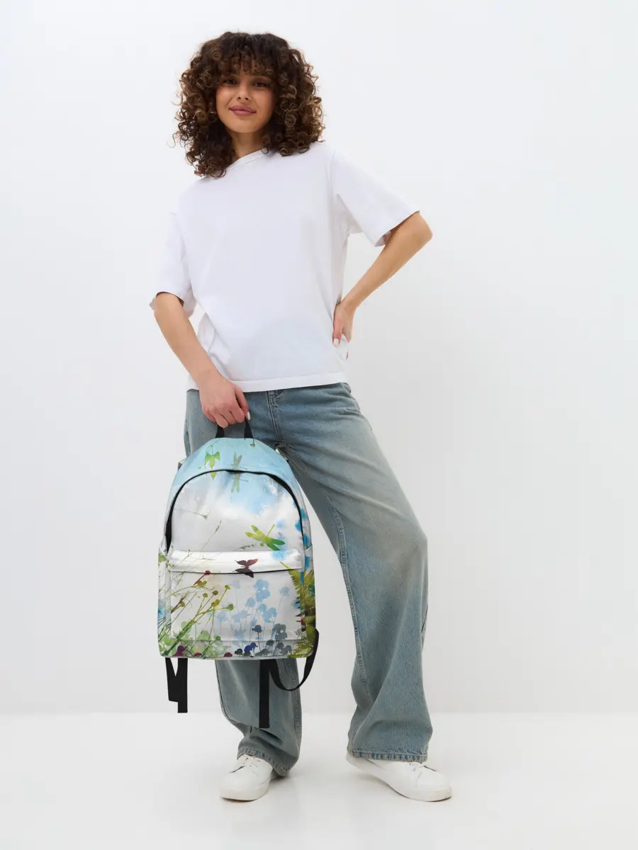 Рюкзак джинсовый / Summer акварель