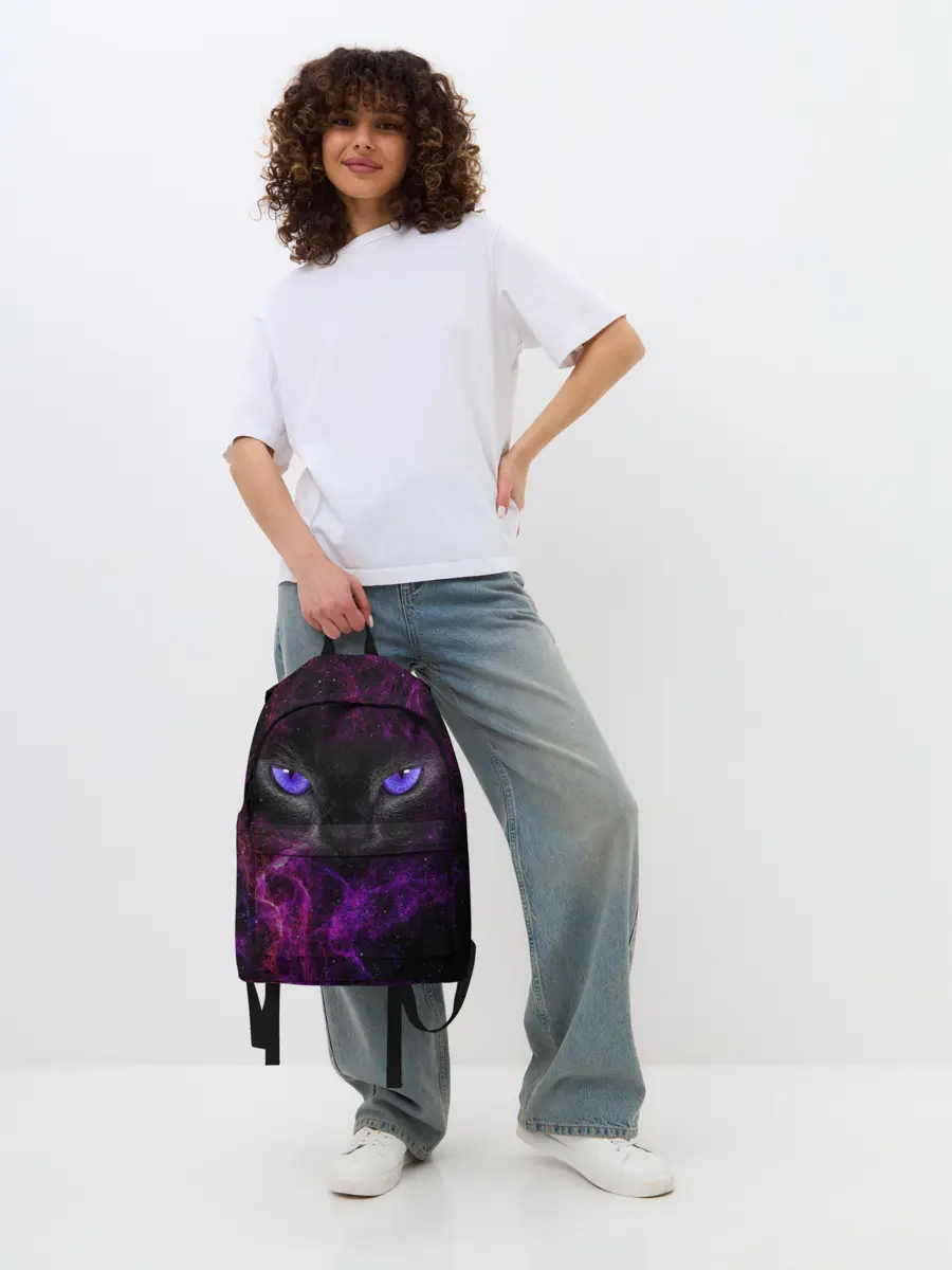 Рюкзак джинсовый / Кот