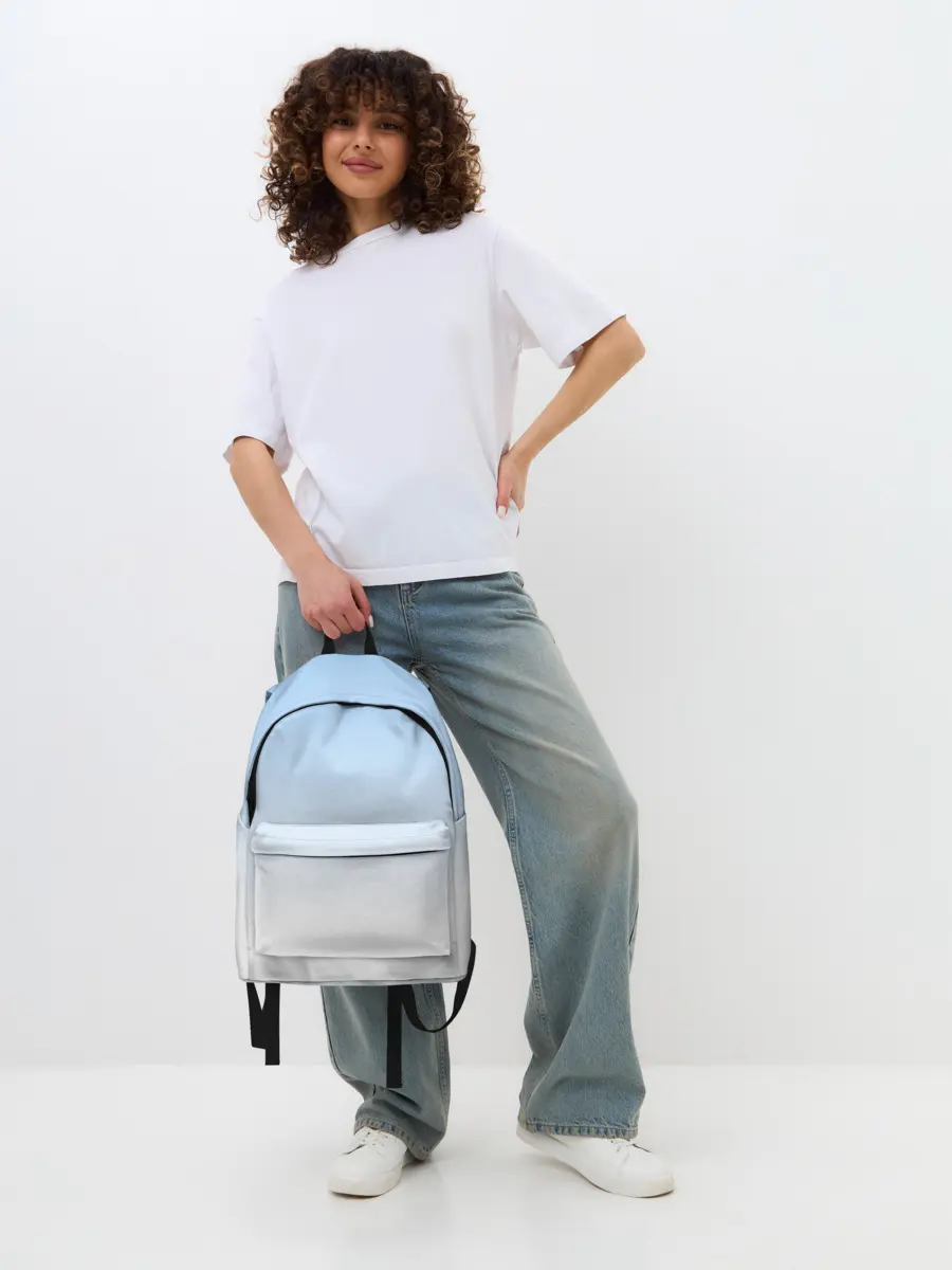 Рюкзак джинсовый / Небесно-голубой градиент