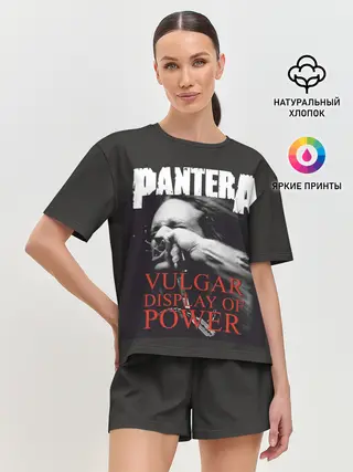 Женская пижама с шортами / PANTERA VULGAR OF POWER