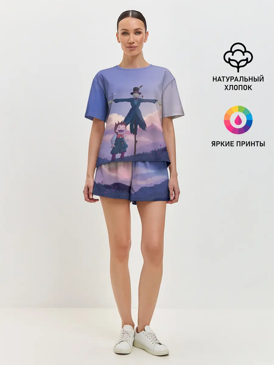 Женская пижама с шортами / Маркл и Пугало-Репка