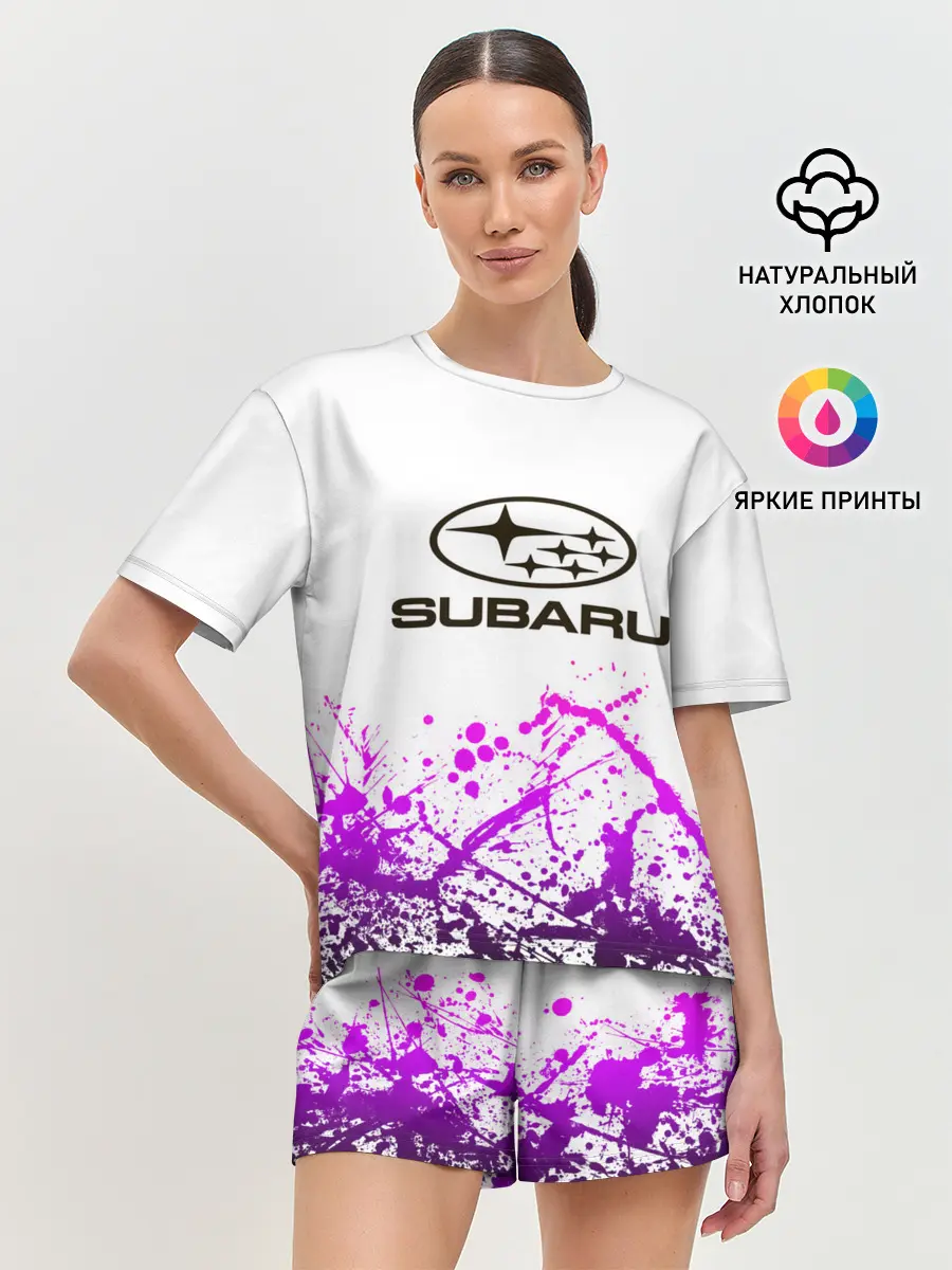 Женская пижама с шортами / SUBARU