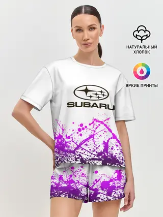 Женская пижама с шортами / SUBARU